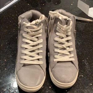 Steve Madden Grey suede Grey hightop sneakers